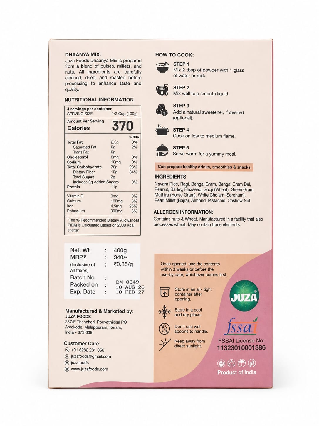 Dhaanya Mix Powder