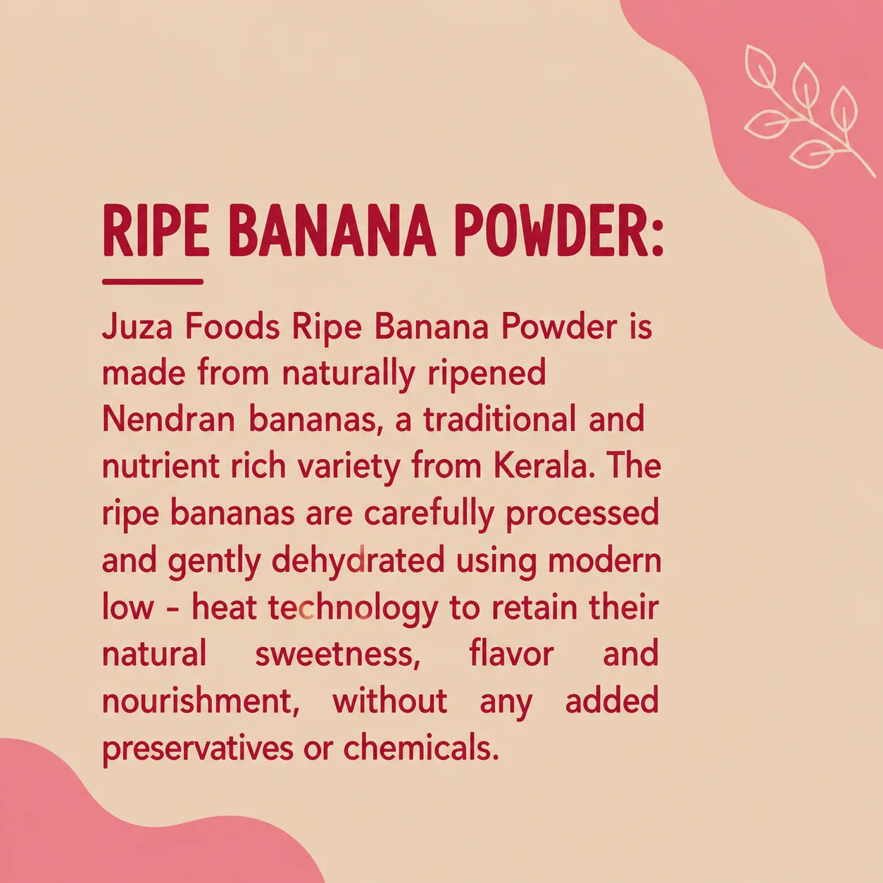 Ripe Banana Powder